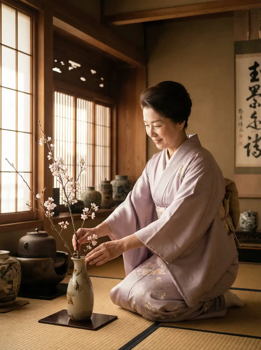 一位优雅的 星辰大海电视剧免费全集40 在和室中插花